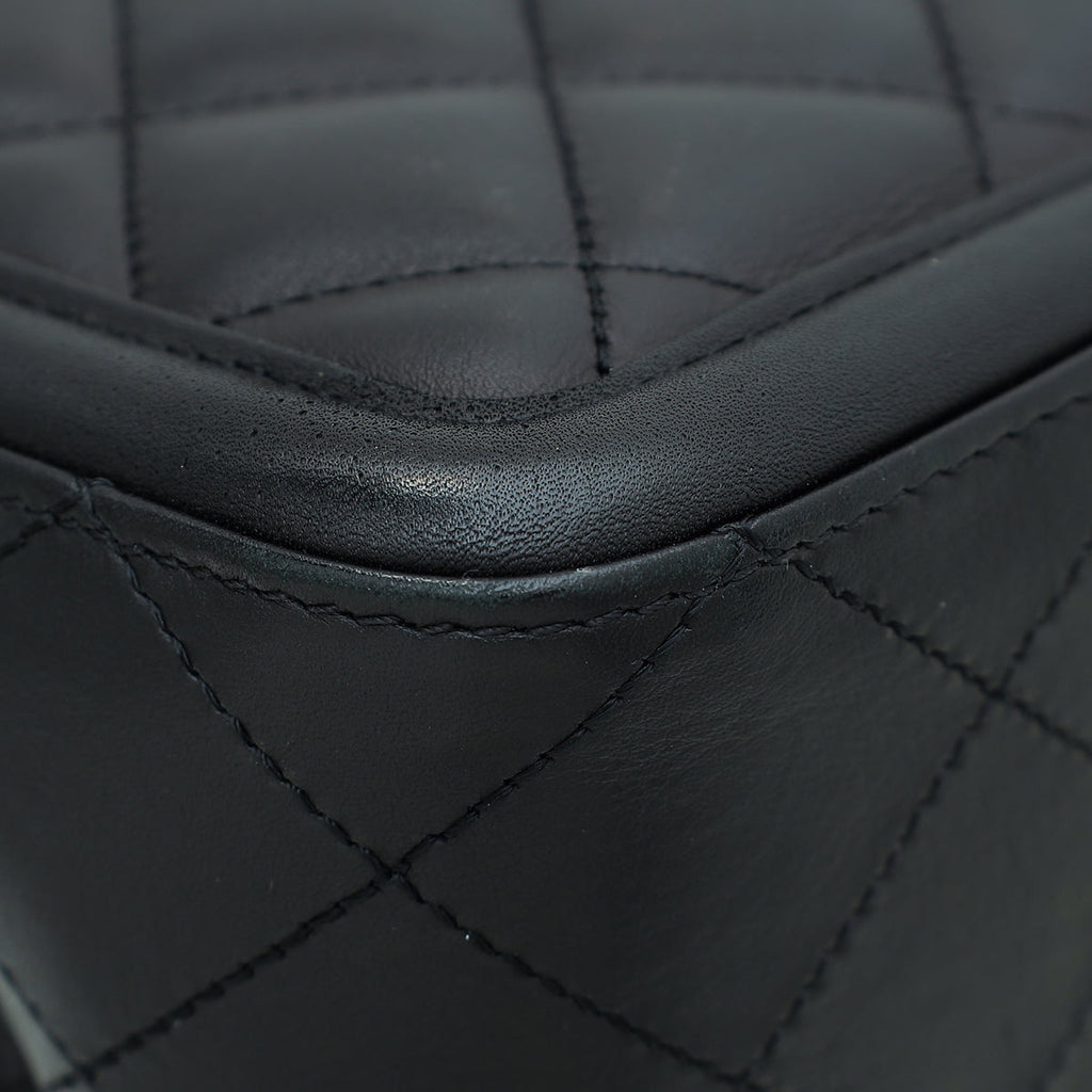 Chanel Black CC Elegant Flap Jumbo Bag
