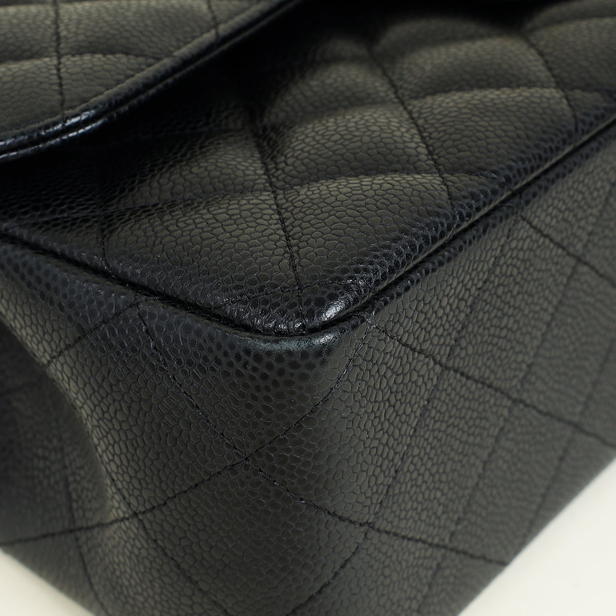 Chanel Black Classic Double Flap Jumbo Bag