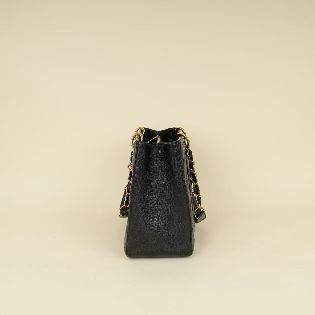 Chanel Black Grand Shopping Tote (GST) Medium Bag