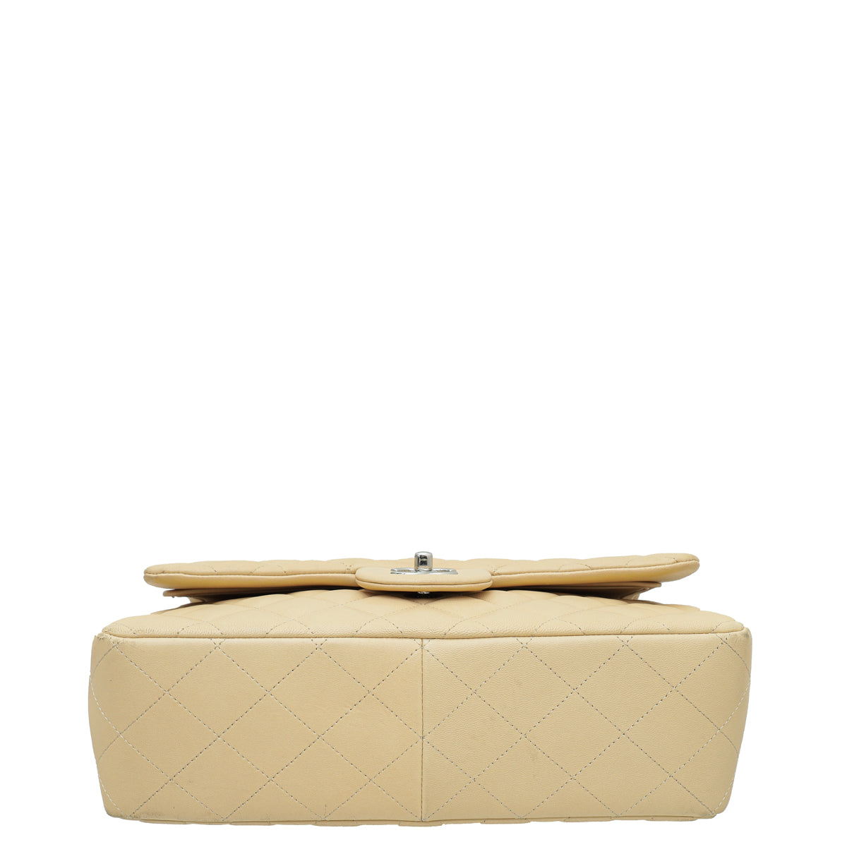 Chanel Beige CC Classic Double Flap Jumbo Bag