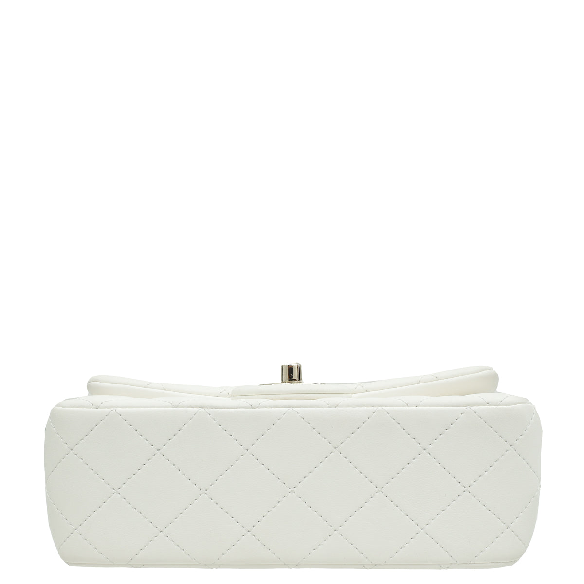 Chanel White CC Pearl Crush Mini Square Rectangular Flap Bag