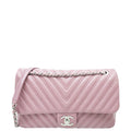 Chanel Mauve CC Chevron Single Flap Jumbo Bag