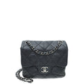 Chanel Indigo Blue CC 3 Accordion Flap Mini Bag