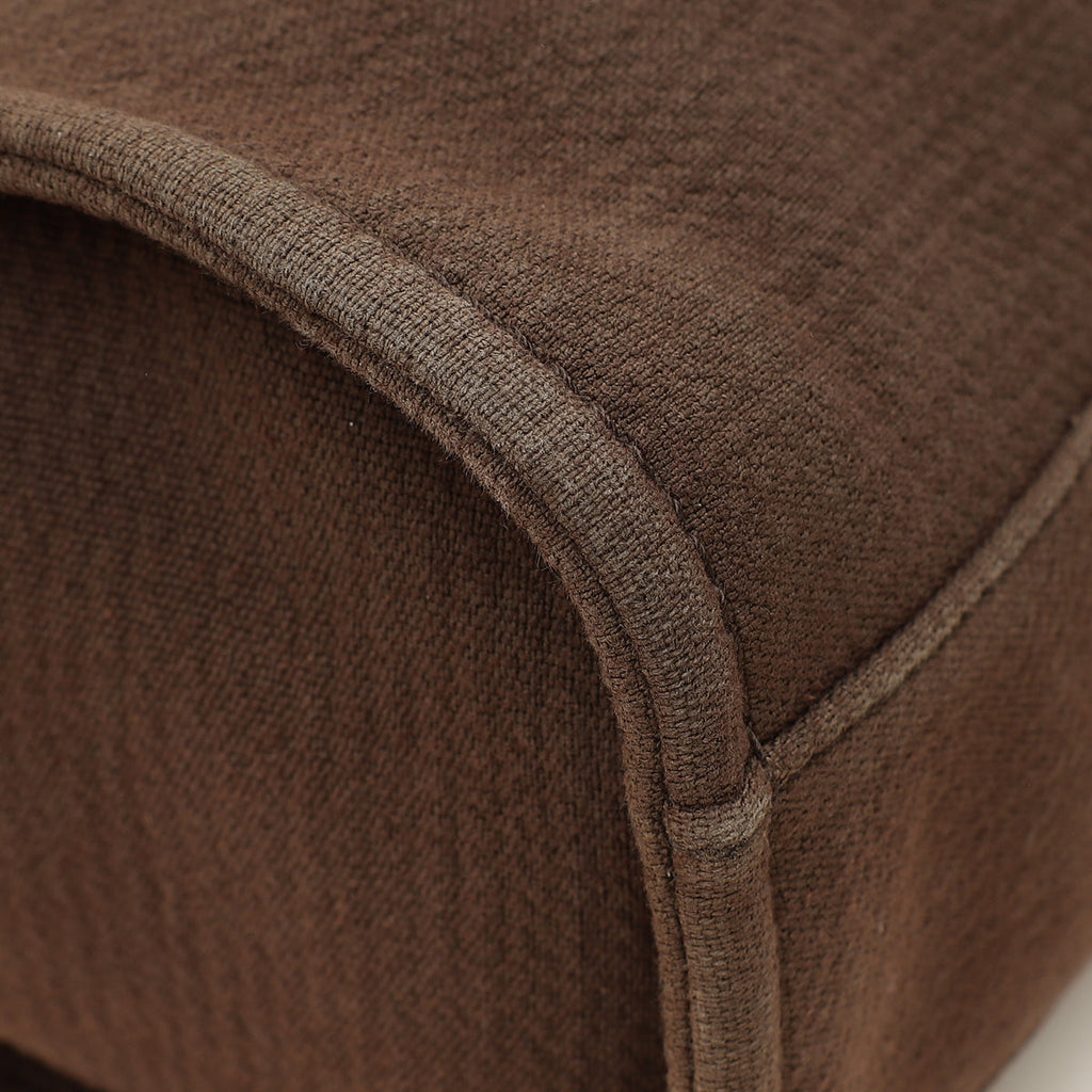 Chanel Brown CC Deauville Mixed Fabric Medium Tote Bag