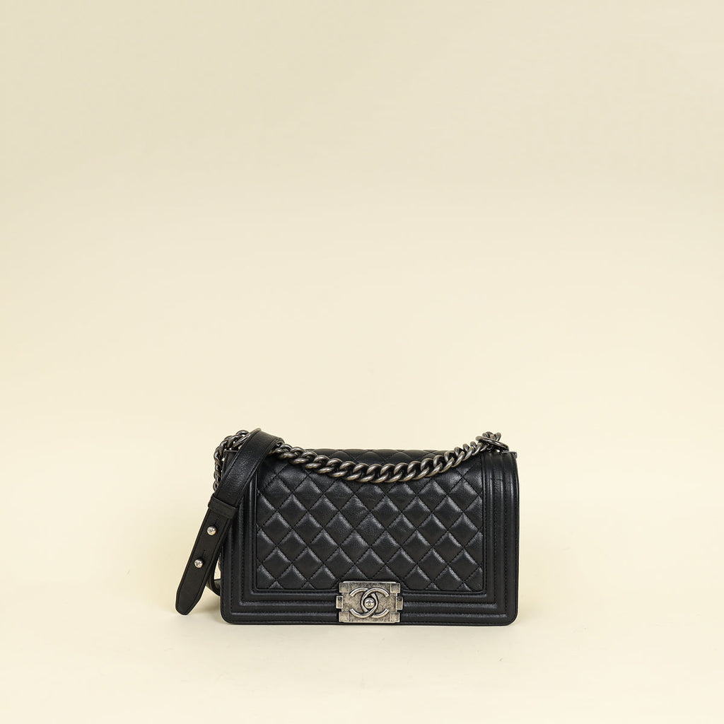 Chanel Black Le Boy Medium Flap Bag