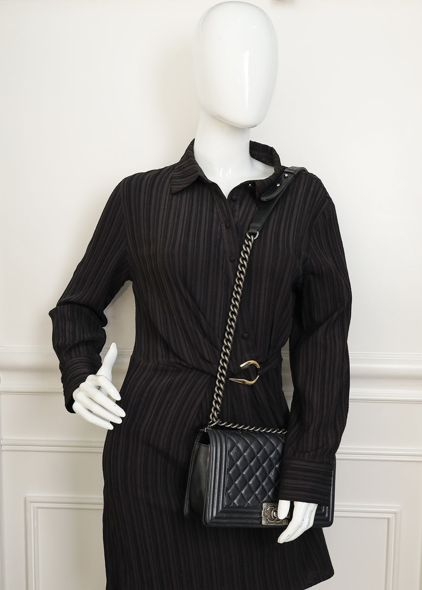 Chanel Black Le Boy Medium Flap Bag
