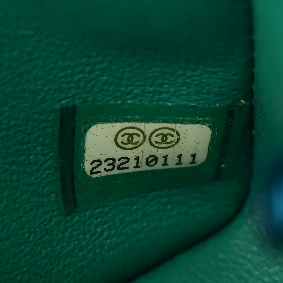 Chanel Green CC Classic Mini Rectangular Flap Bag