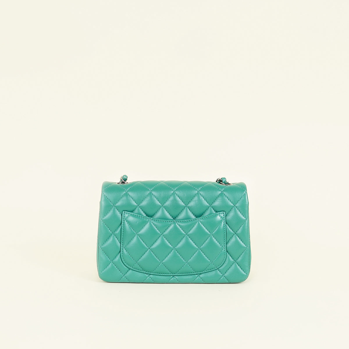 Chanel Green CC Classic Mini Rectangular Flap Bag