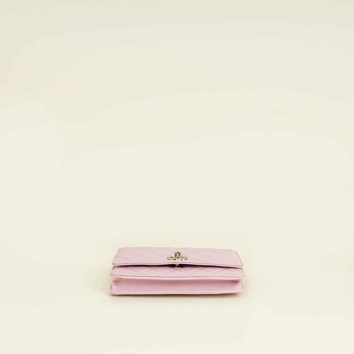 Chanel Pink CC Imitation Pearl Top Handle Wallet On Chain