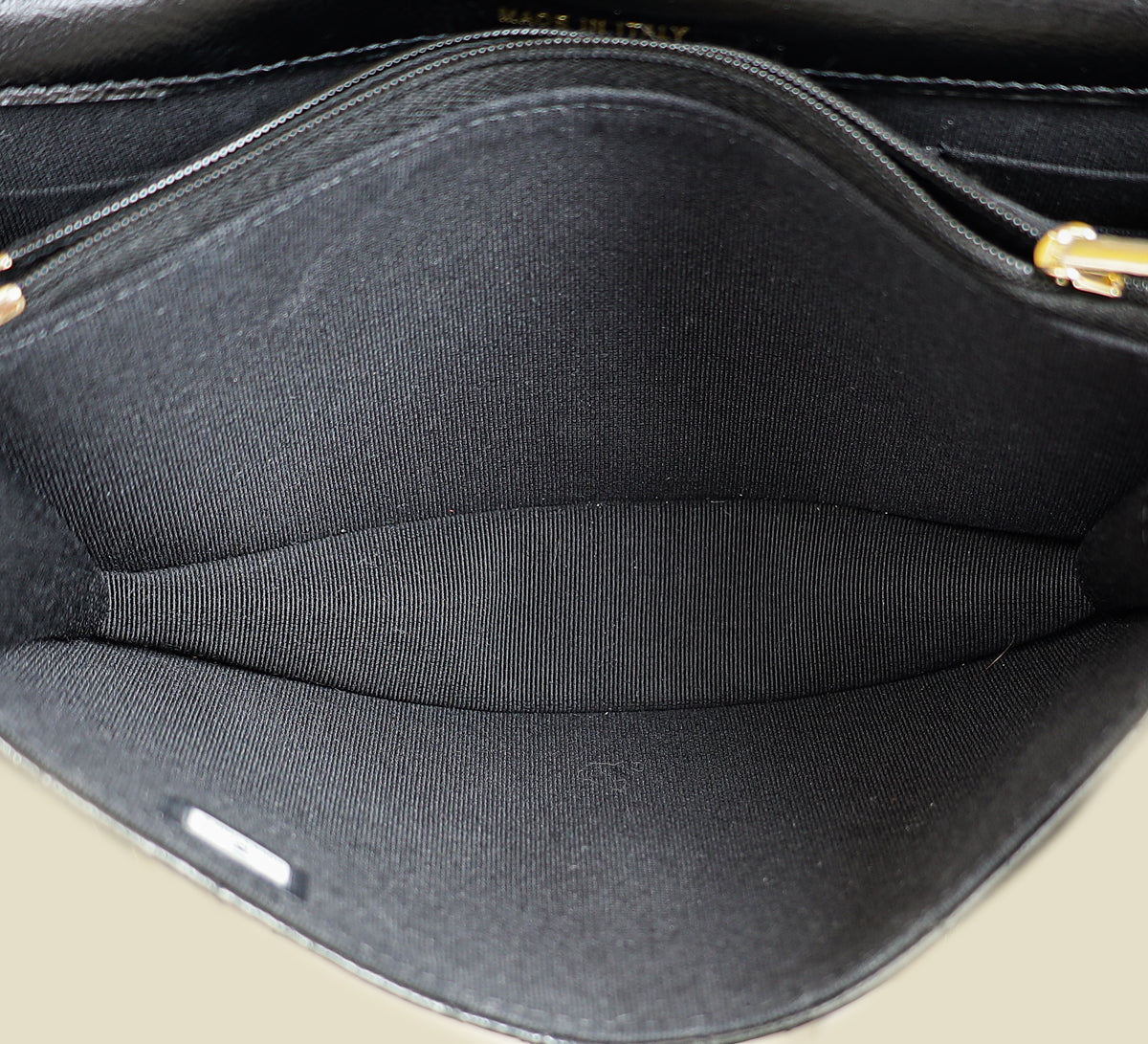 Chanel Black CC PearL Top Handle Clutch Chain