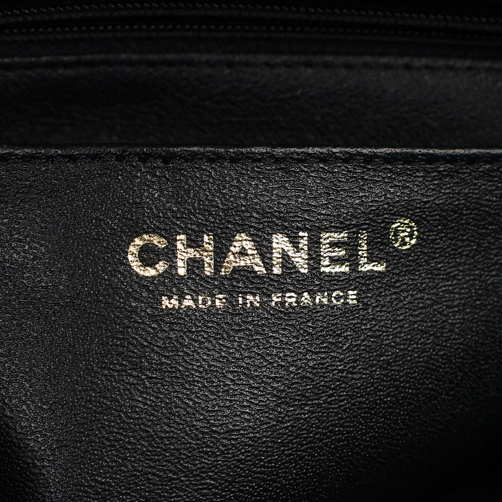 Chanel Black CC Classic Top Handle Mini Rectangular Bag