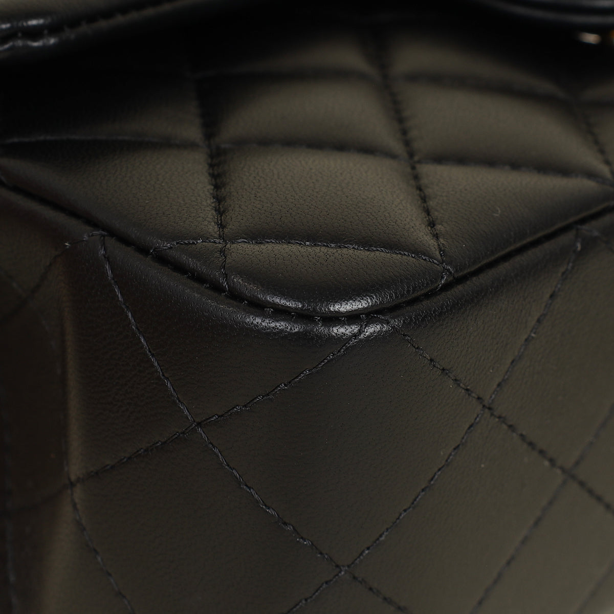 Chanel Black CC Classic Top Handle Mini Rectangular Bag