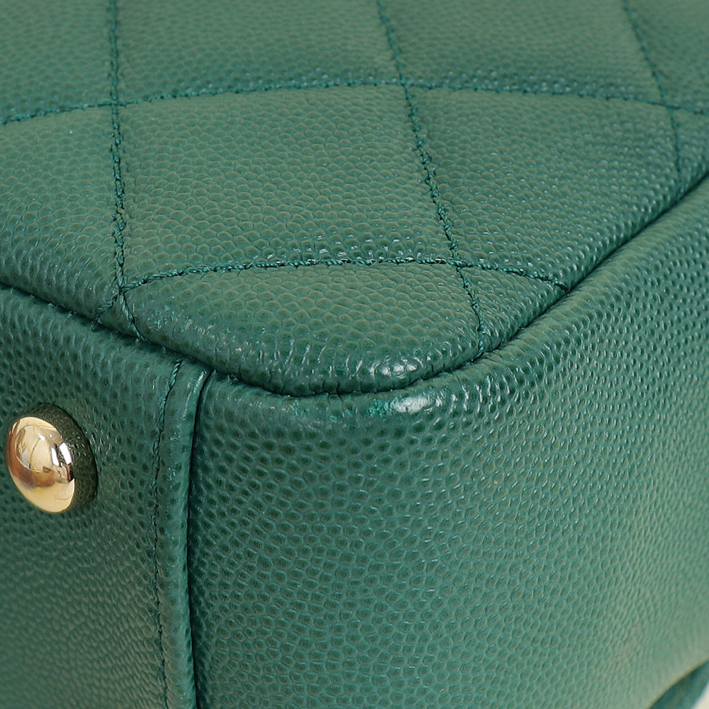 Chanel Dark Green CC Business Affinity Small Flap Bag