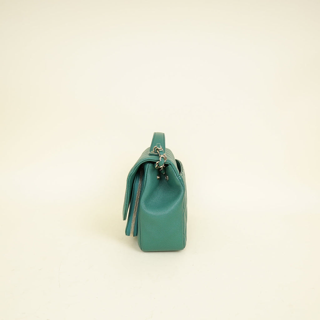 Chanel Dark Green CC Business Affinity Small Flap Bag