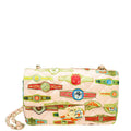 Chanel Peach CC Paris Cuba Cigar Print Mini Rectangular Flap Bag