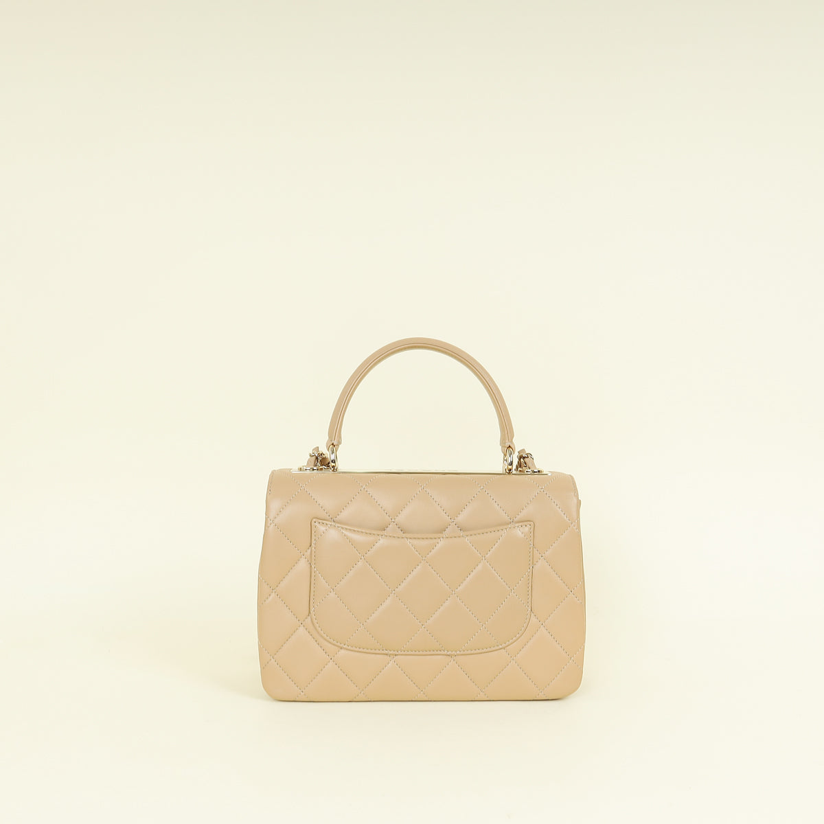 Chanel Beige CC Trendy Top Handle Bag