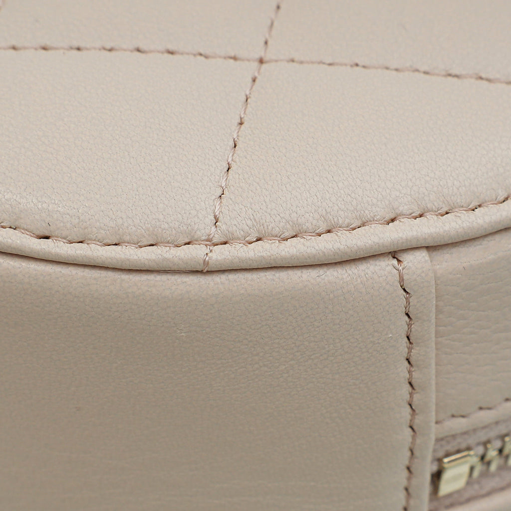 Chanel Ultra Light Pink Pearl Crush Round Chain Bag