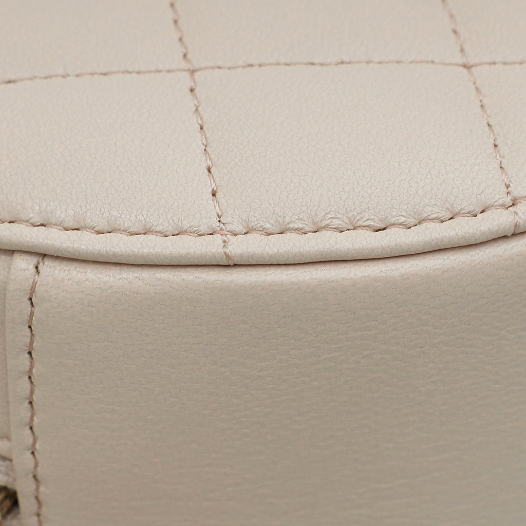 Chanel Ultra Light Pink Pearl Crush Round Chain Bag