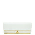 Chanel White CC Captain Gold Clutch