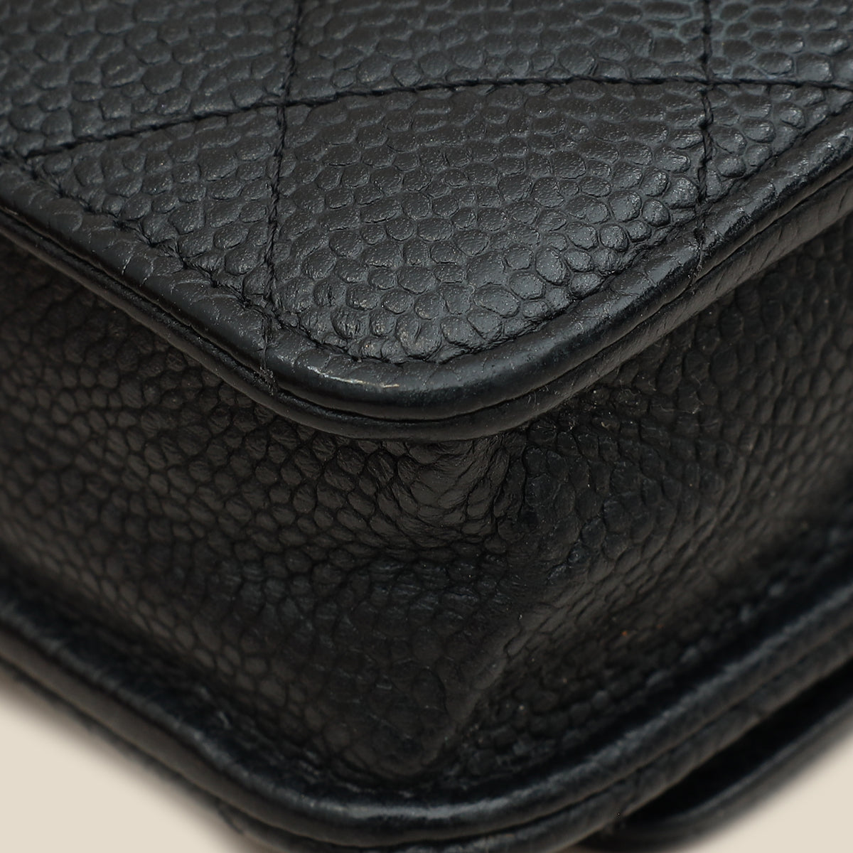 Chanel Black CC Classic Wallet On Chain