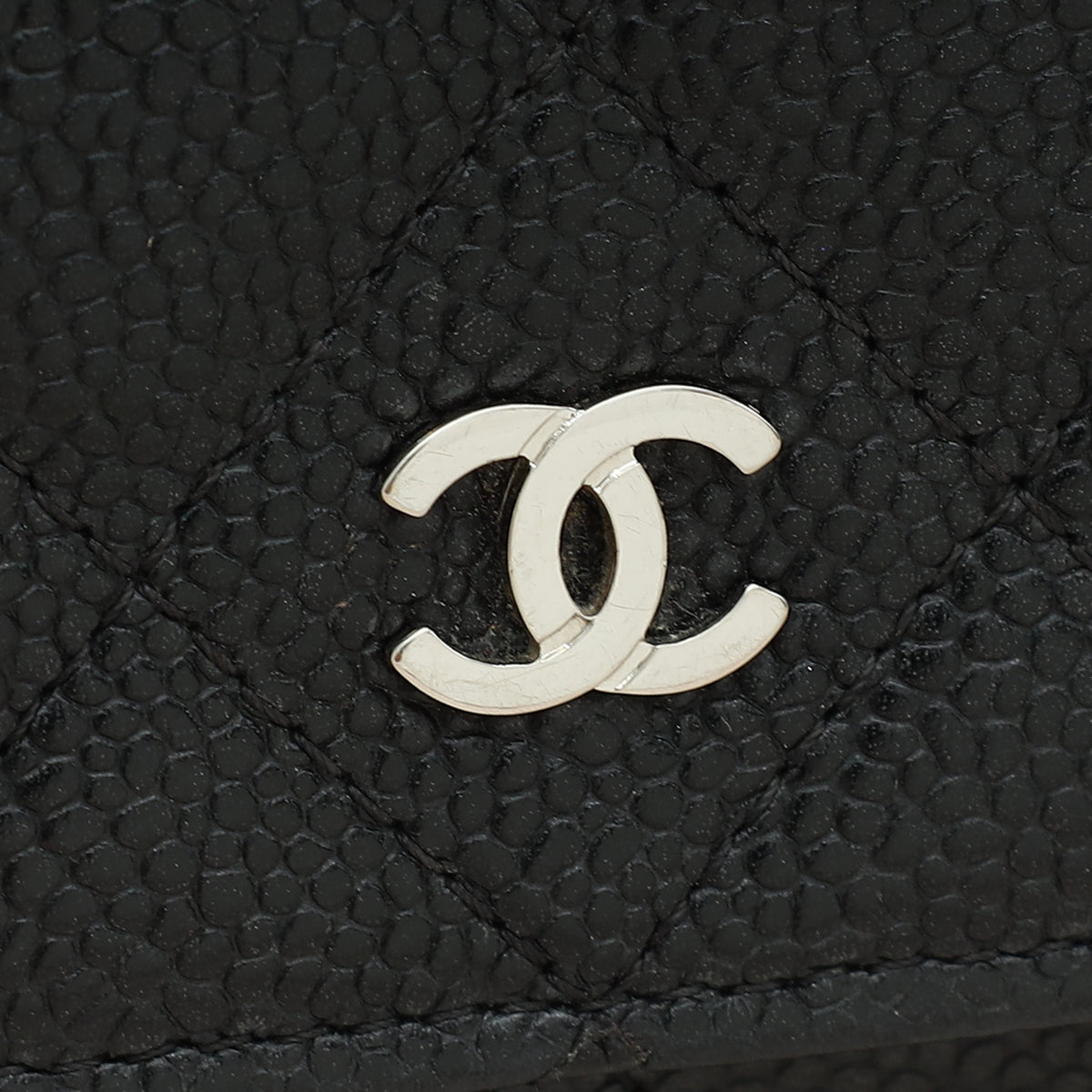 Chanel Black CC Classic Wallet On Chain