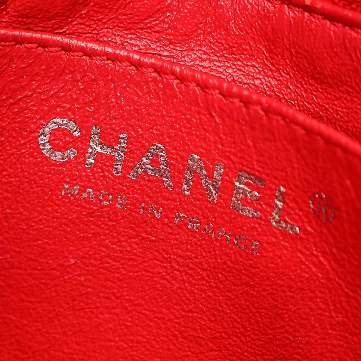 Chanel Red CC Classic Mini Square Flap Bag