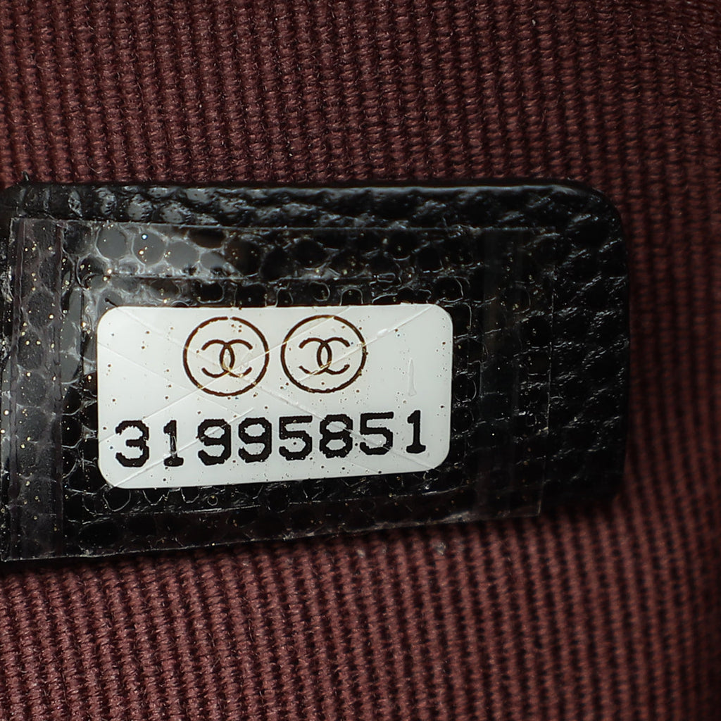 Chanel Black Classic Zipped Pouch W/ Round Coin Purse