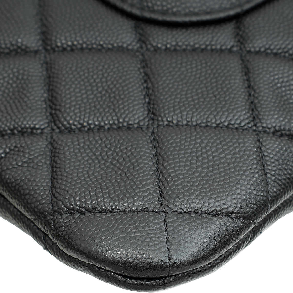 Chanel Black Classic Zipped Pouch W/ Round Coin Purse