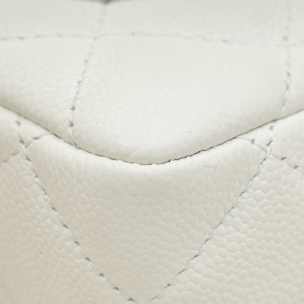Chanel White CC Sweetheart Crush Mini Rectangular Flap Bag