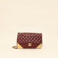 Chanel Burgundy CC Rock The Corner Flap Bag