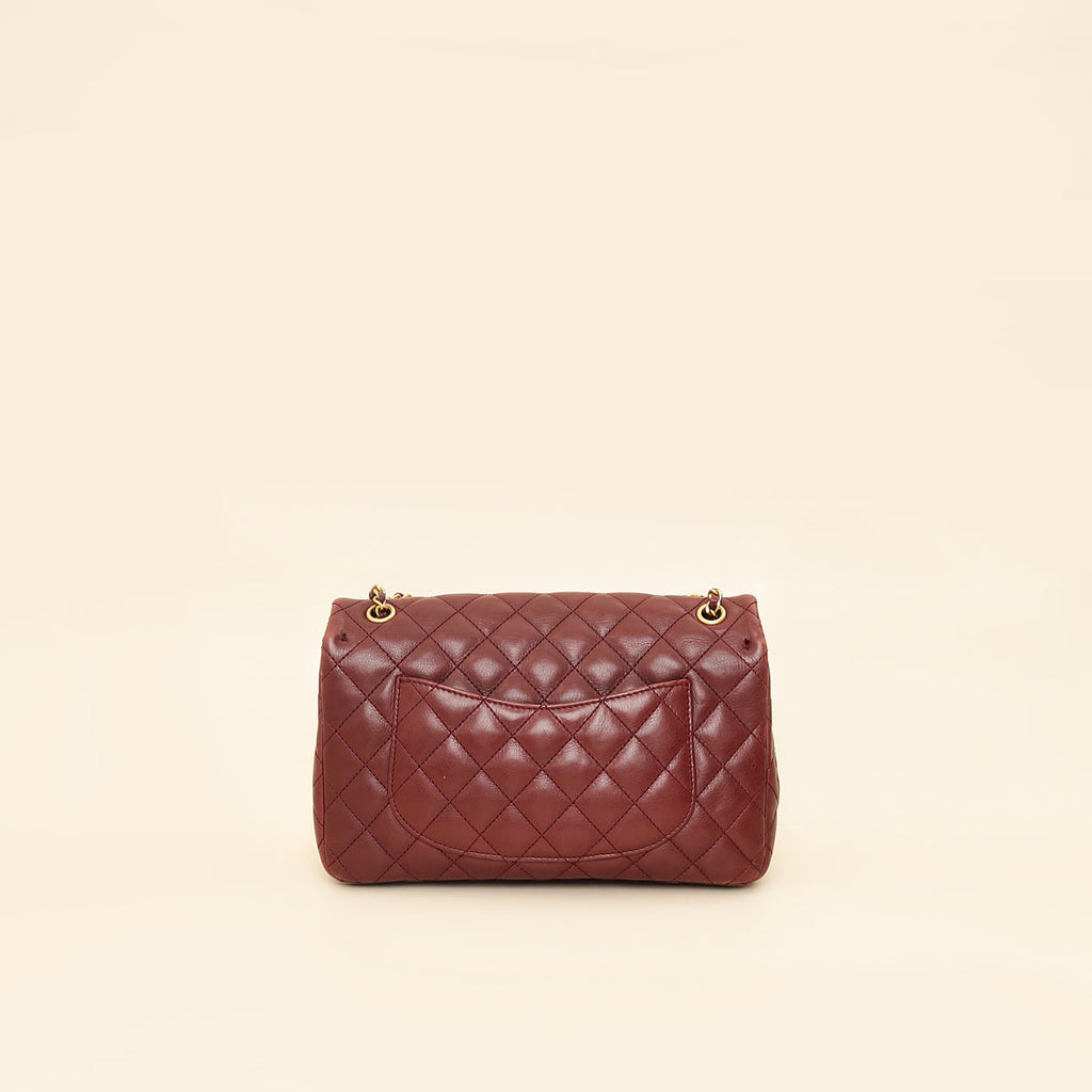 Chanel Burgundy CC Rock The Corner Flap Bag