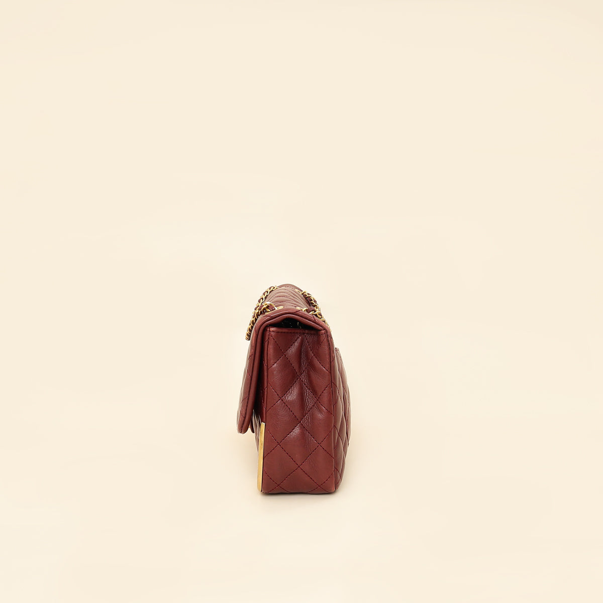 Chanel Burgundy CC Rock The Corner Flap Bag