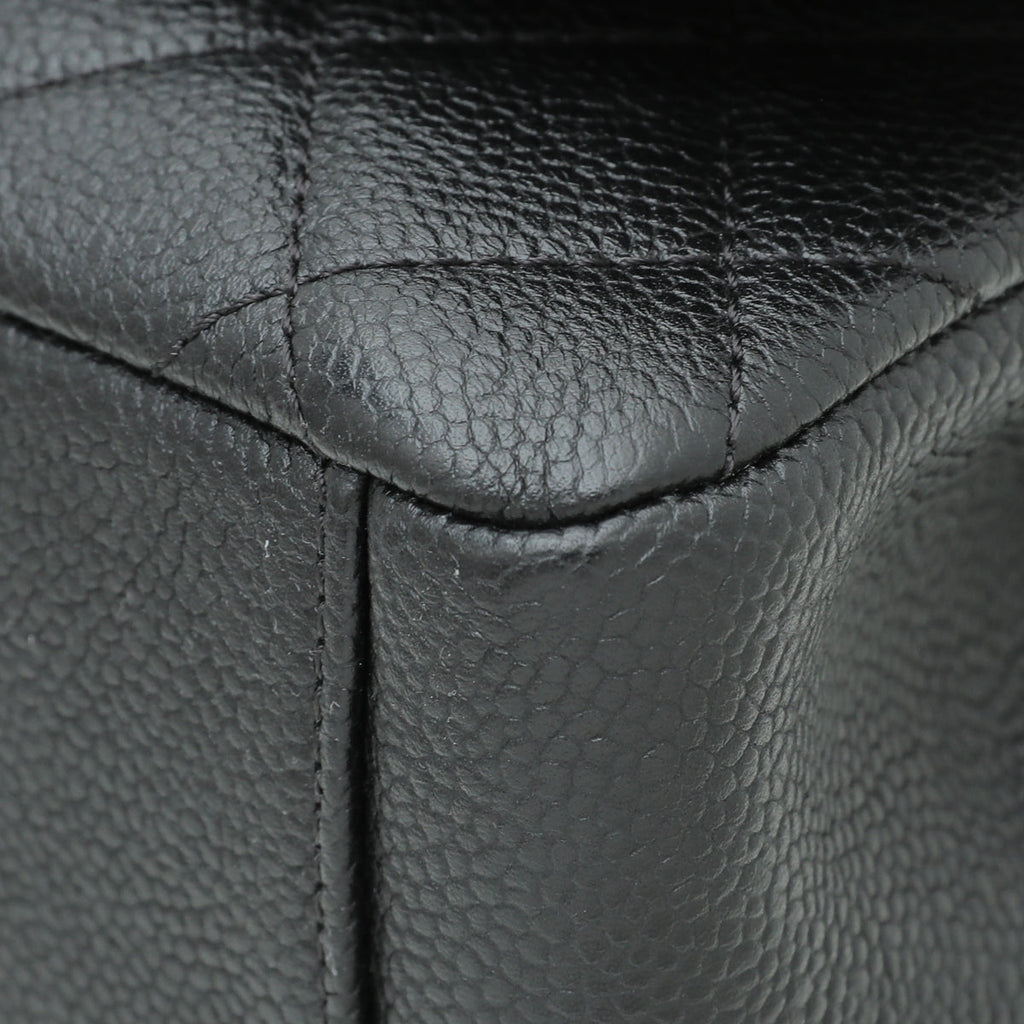 Chanel Black CC Filigree Flap Medium Bag