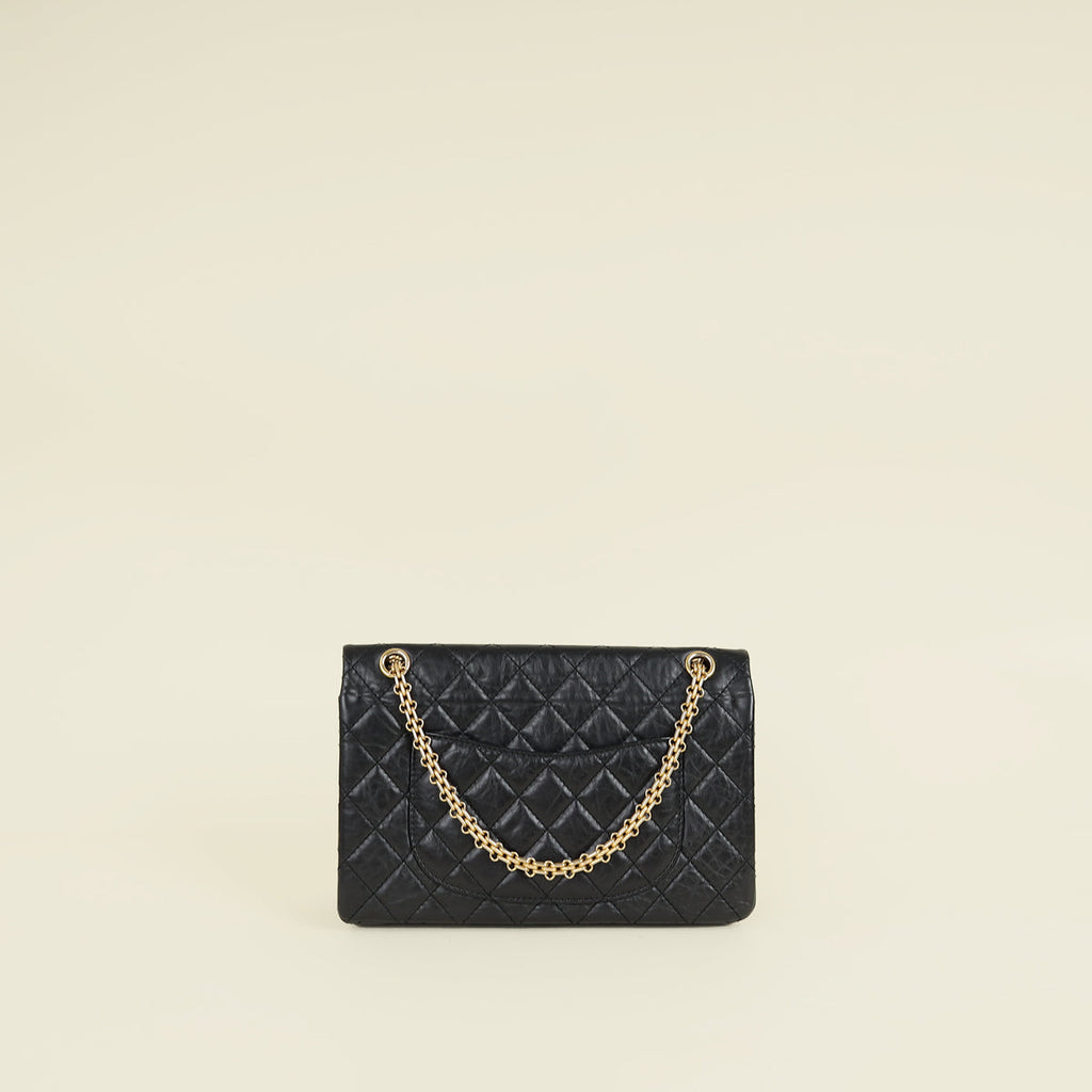 Chanel Black 2.55 Reissue Flap 226 Shoulder Bag