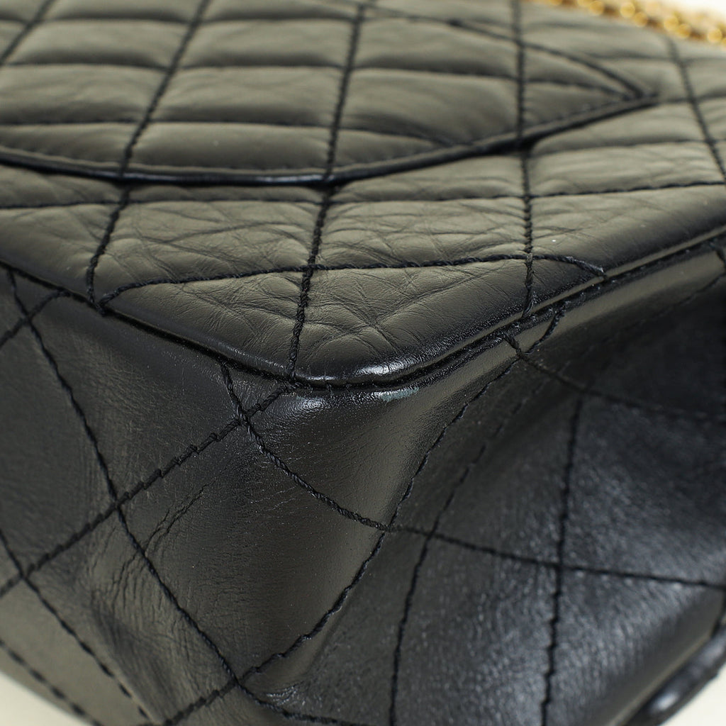 Chanel Black 2.55 Reissue Flap 226 Shoulder Bag