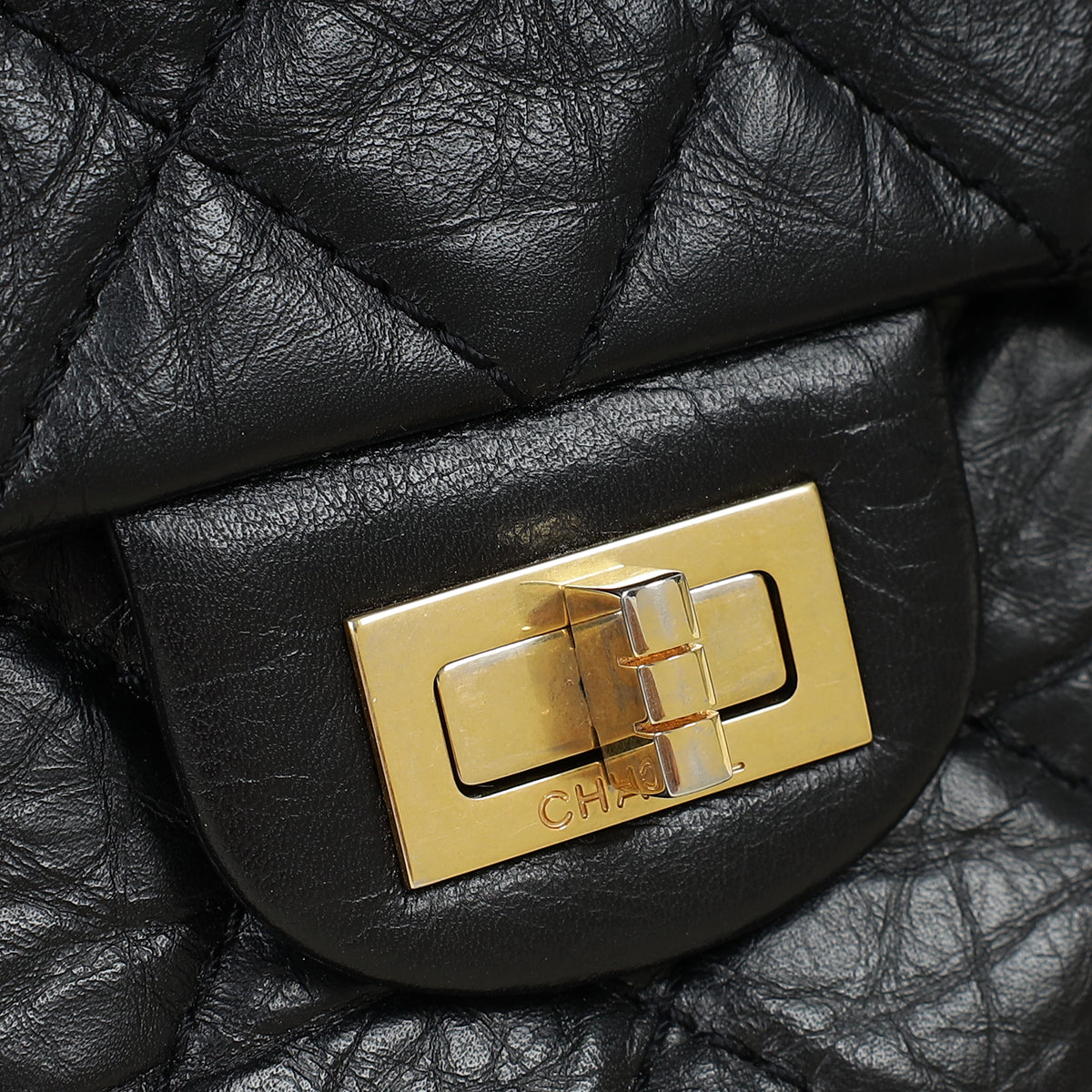 Chanel Black 2.55 Reissue Flap 226 Shoulder Bag