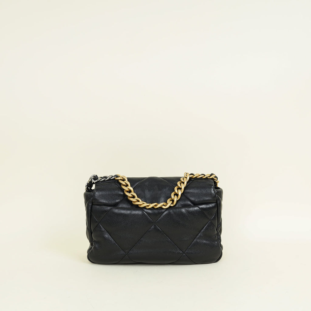 Chanel Black CC 19 Small Flap Bag