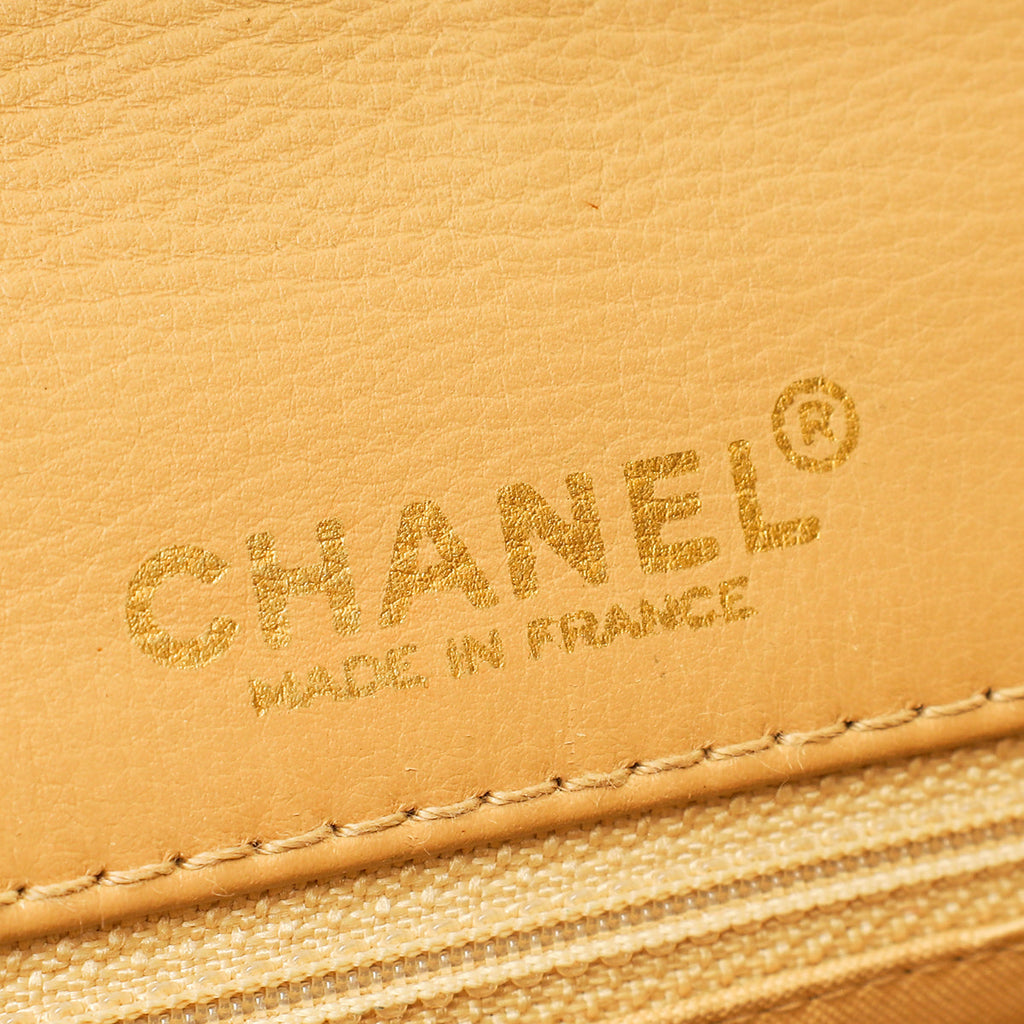 Chanel Beige Wild Stitch Flap Medium Bag