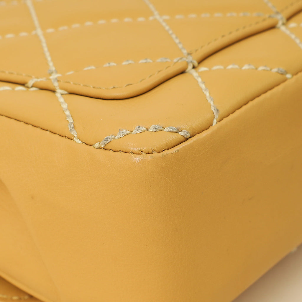 Chanel Beige Wild Stitch Flap Medium Bag