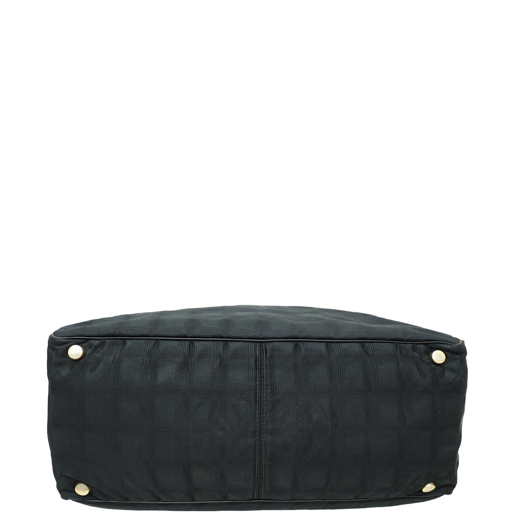 Chanel Black CC Travel Line Tote Bag