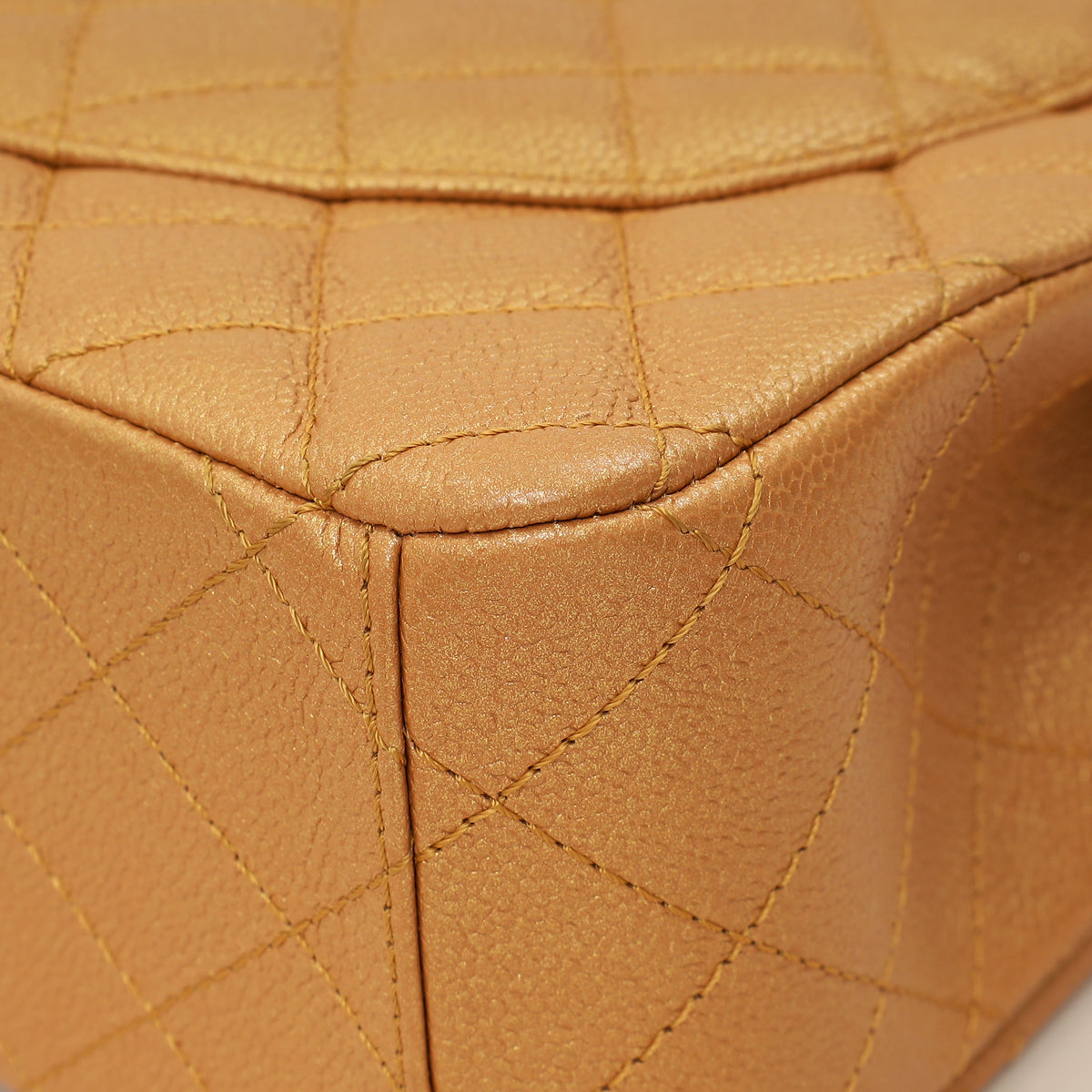 Chanel Metallic Bronze CC Classic Double Flap Maxi Bag