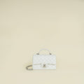 Chanel Metallic Pearly White Mini Rectangular Top Handle Bag
