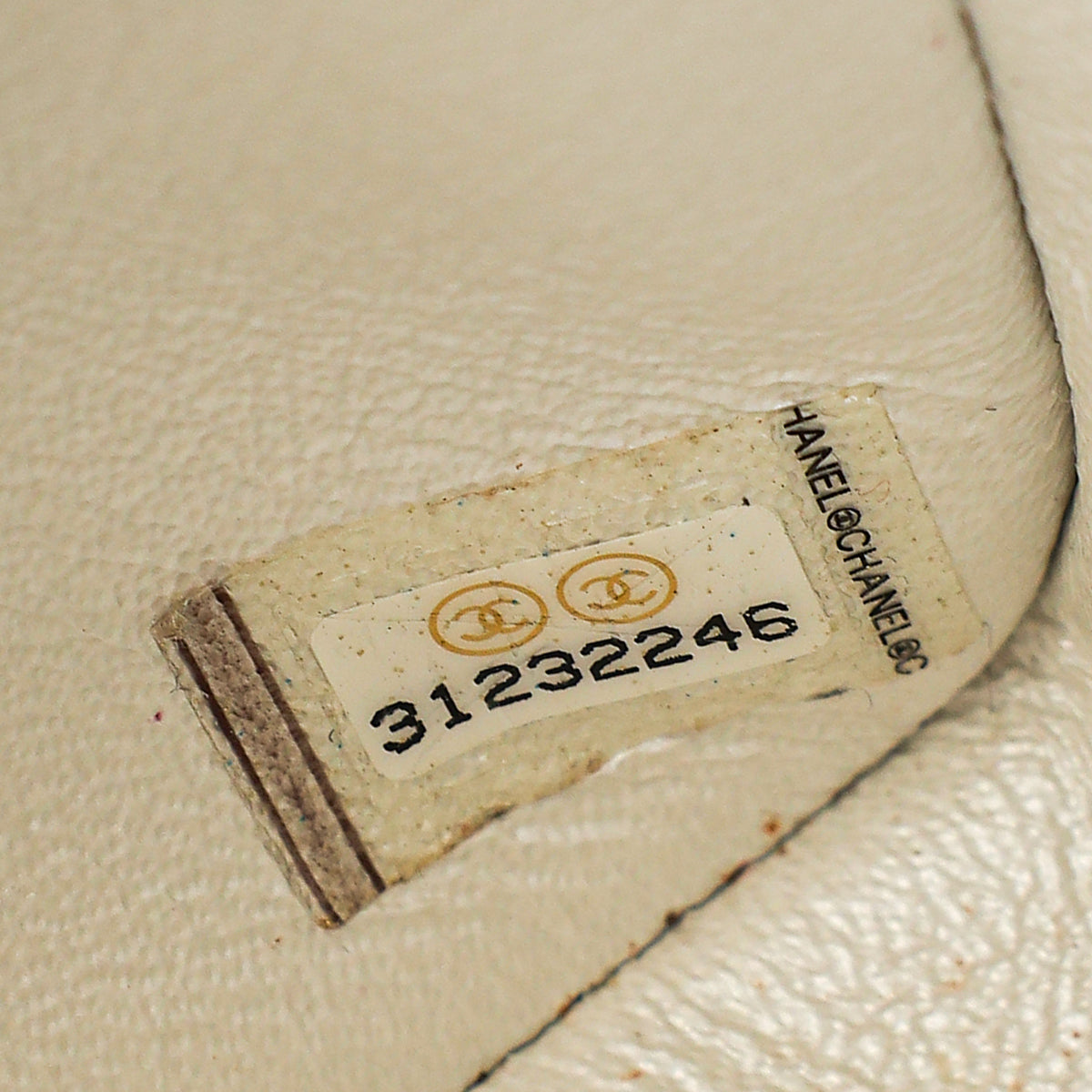 Chanel Metallic Pearly White Mini Rectangular Top Handle Bag