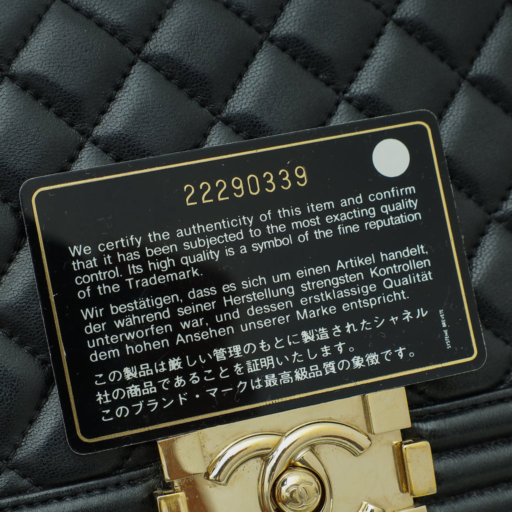 Chanel Black Le Boy Medium Flap Bag