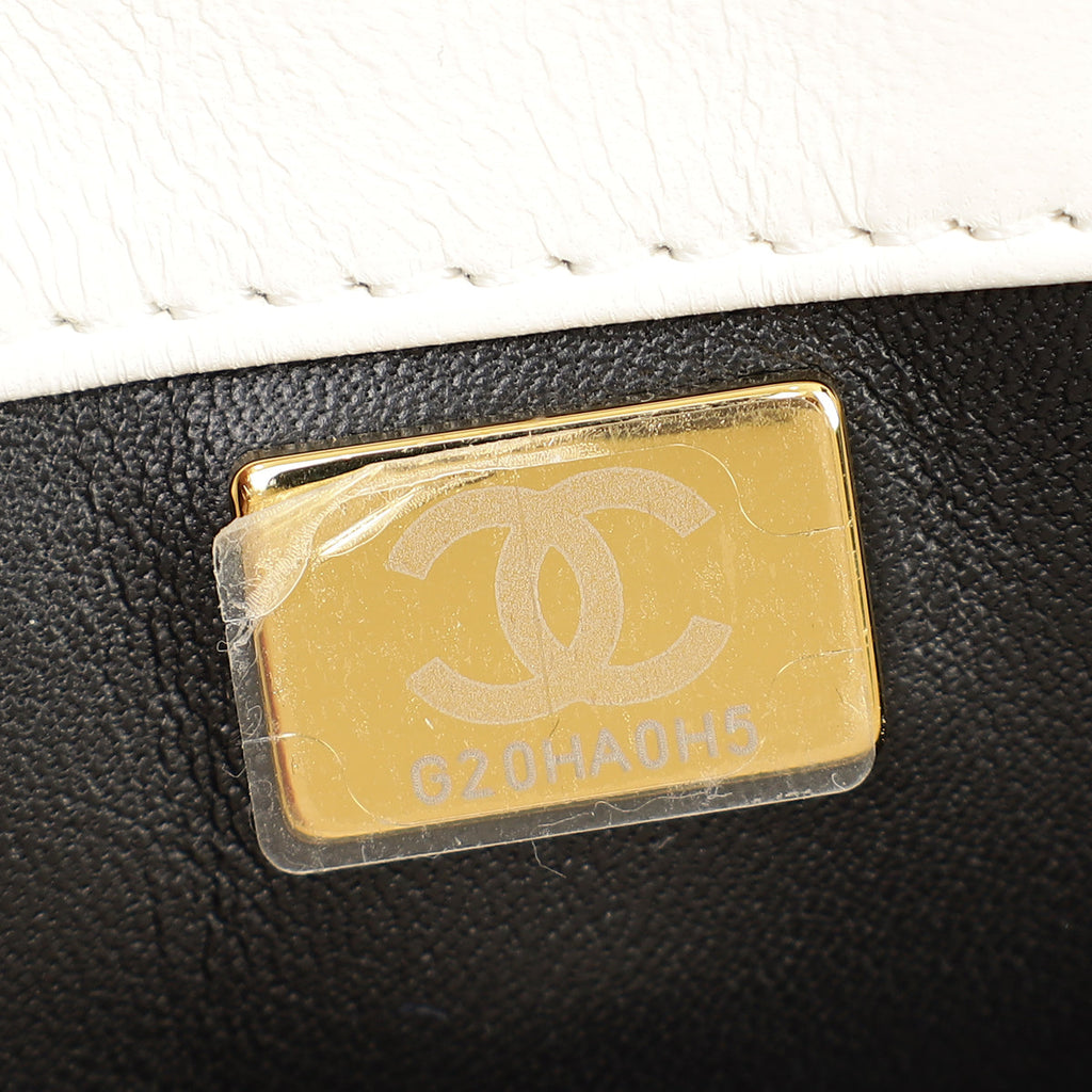 Chanel White Trendy Flap Bag