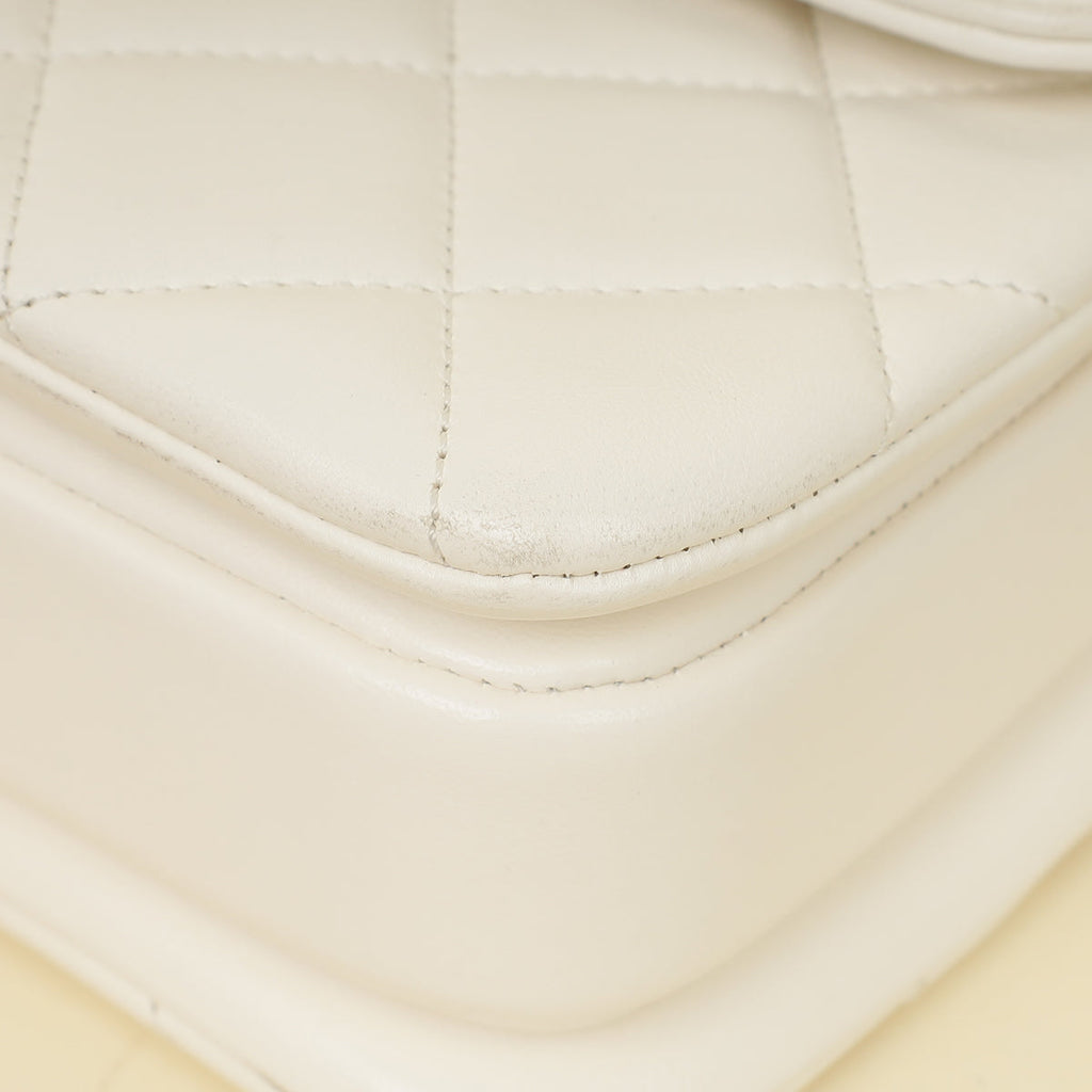 Chanel White Trendy Flap Bag