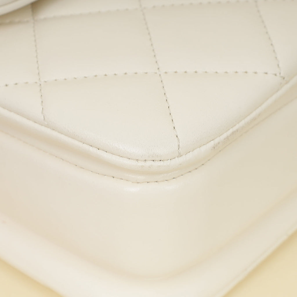Chanel White Trendy Flap Bag