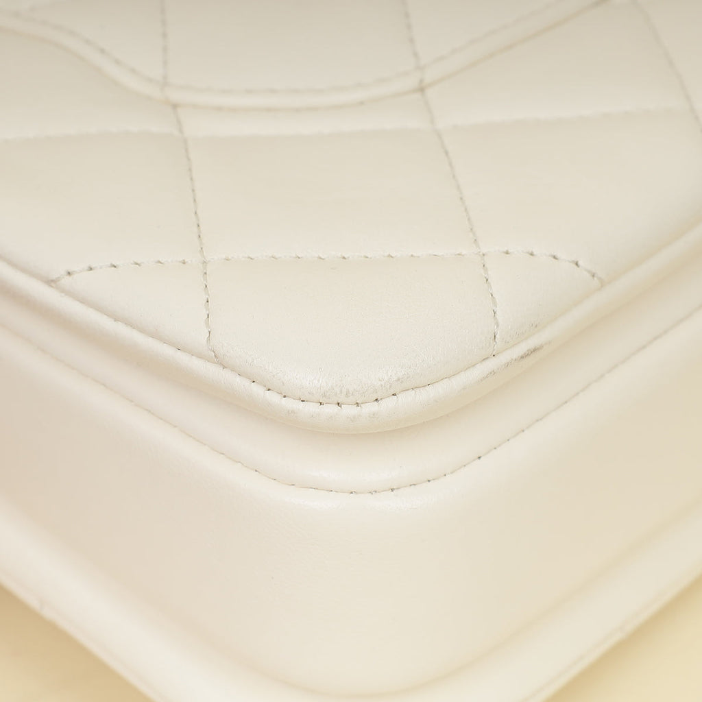 Chanel White Trendy Flap Bag