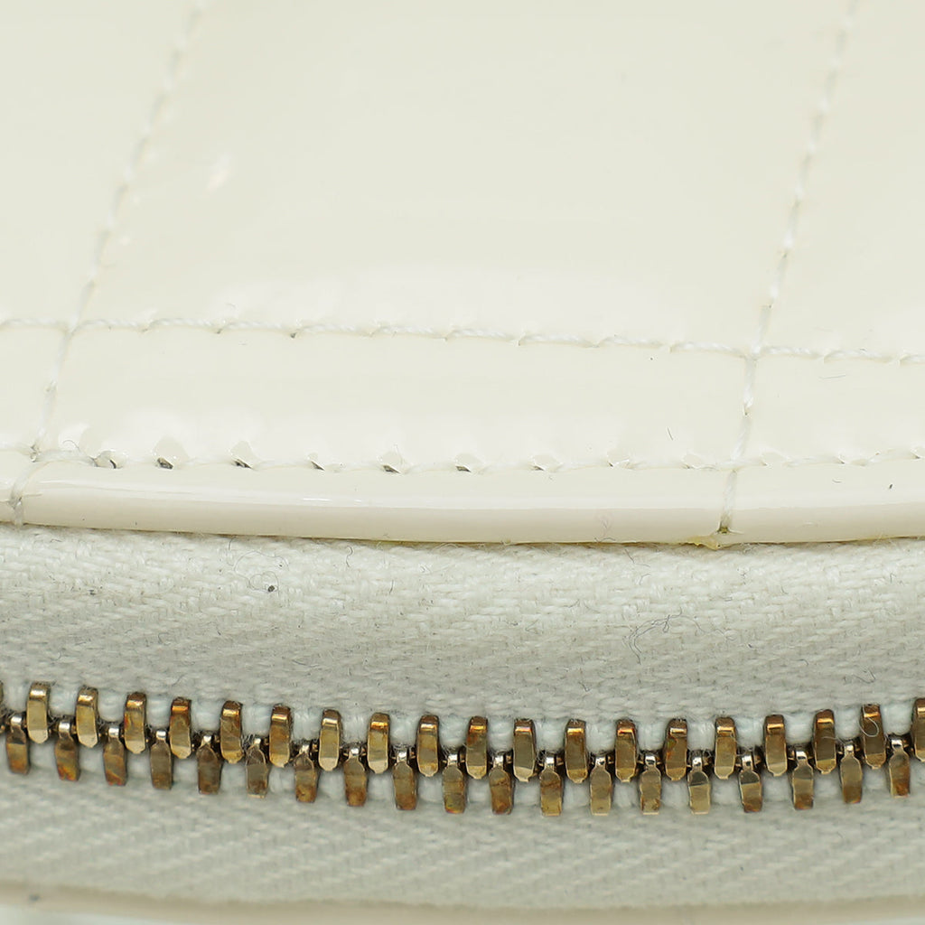 Chanel Bicolor CC Resin Quilted CC Heart Clutch With Chain