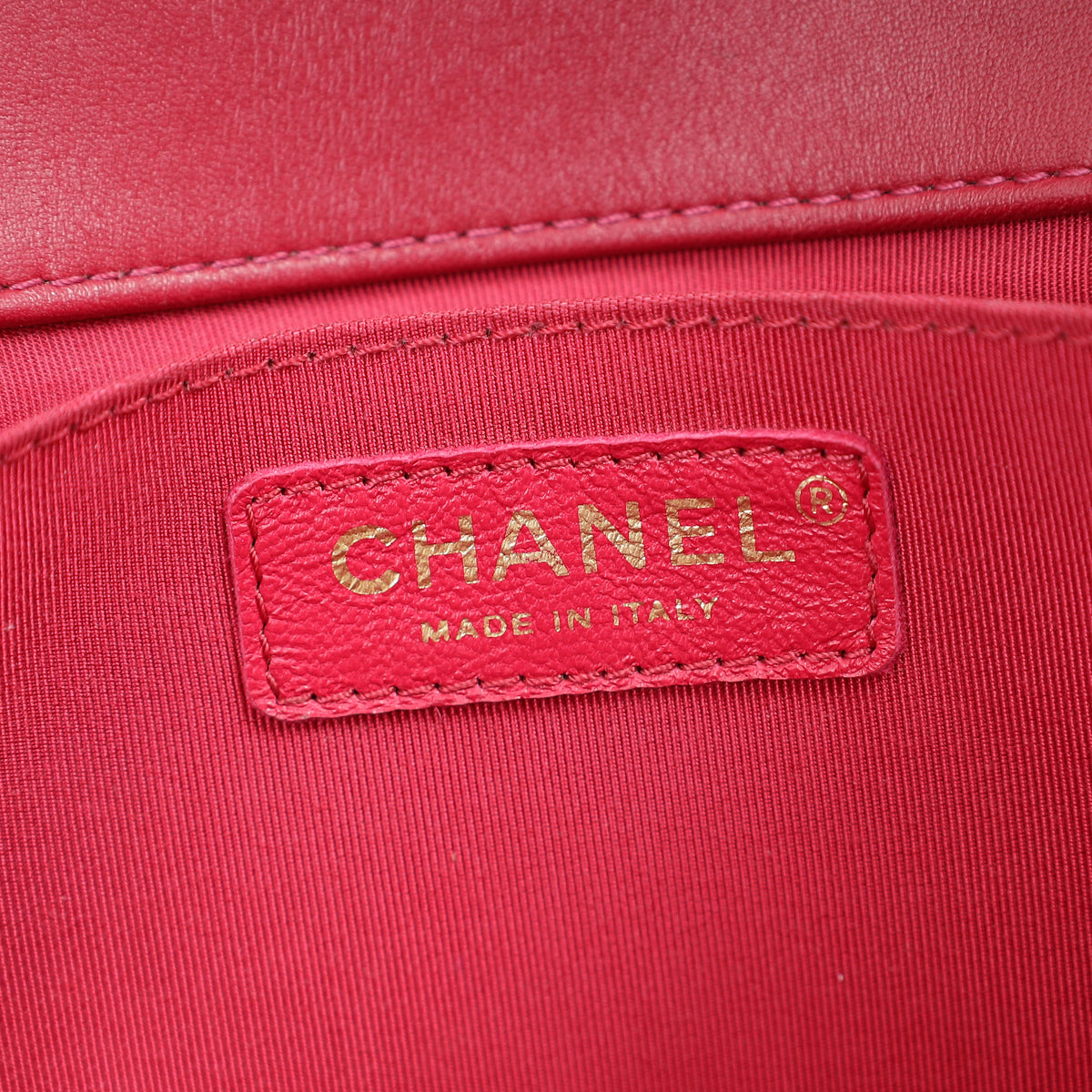 Chanel Dark Fuchsia Le Boy Chevron Medium Flap Bag